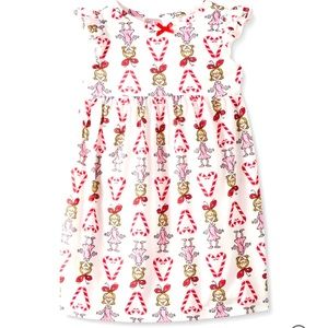 Hanna Anderson Nightgown pajama size 2 girls and matching slippers size 5-7